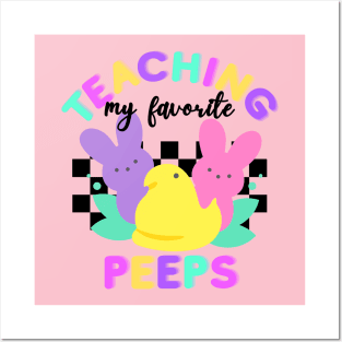 Easter Peeps Teacher Shirt Posters and Art